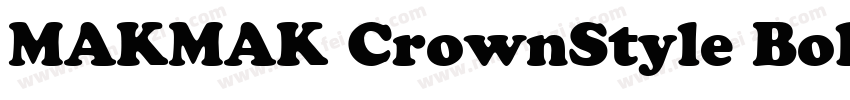 MAKMAK CrownStyle Bold字体转换